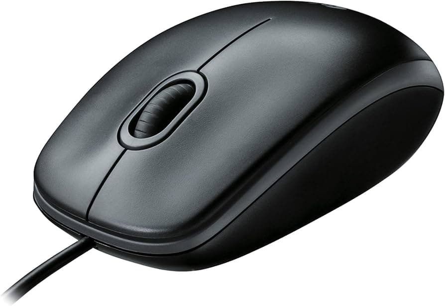Logitech Business B100 Optical Wired USB Mouse